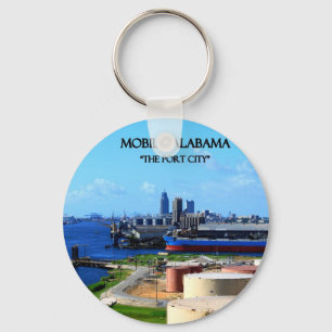 MOBILE, ALABAMA - The Port City Key Ring