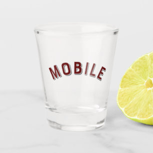 Mobile, Alabama Vintage Arch Shot Glass