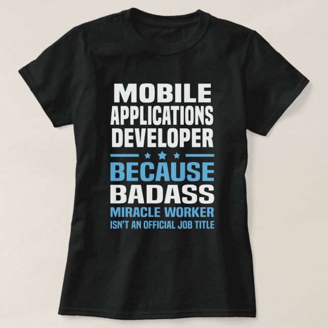 Mobile Applications Developer T-Shirt (Design Front)