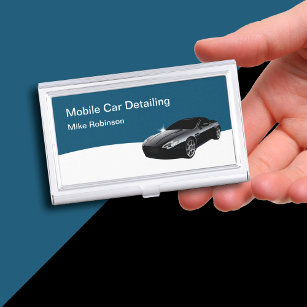 Mobile Auto Detailing Classy Business Card Cases