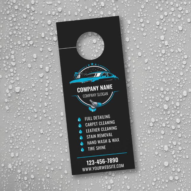 Mobile Auto Detailing Door Hanger, Car Detail Wash Hanger (Creator Uploaded)