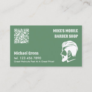 Mobile Barber Custom QR Business Card