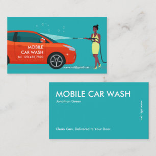 Mobile Car Wash Business Card