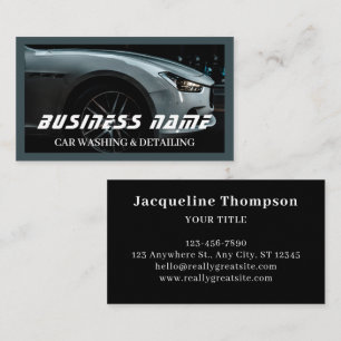 Mobile Car Wash Detailing Pressure Washing  Business Card