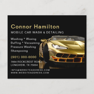 Mobile Car Wash Detailing Pressure Washing  Flyer