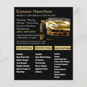 Mobile Car Wash Detailing Pressure Washing  Flyer