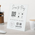 Mobile Checkout Scan QR Code Sign Small Business