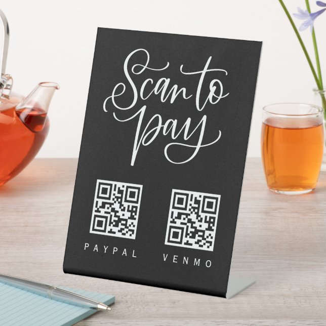 Mobile checkout Scan QR Code Sign Wedding Business (In SItu)