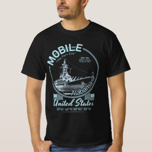MOBILE CITY ALABAMA - USS ALABAMA BATTLESHIP T-Shirt