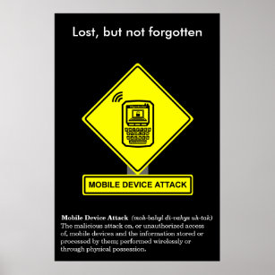 Mobile Device Attack Security Awareness Poster