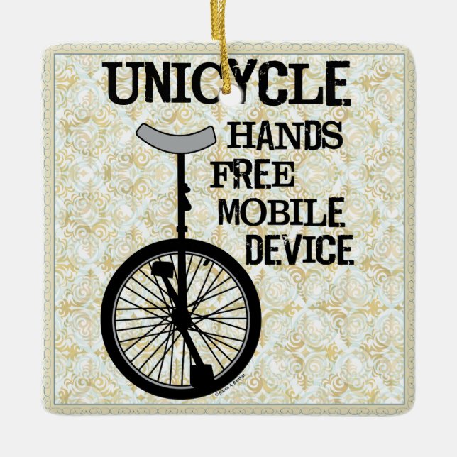 Mobile Device Bold Ceramic Ornament (Front)