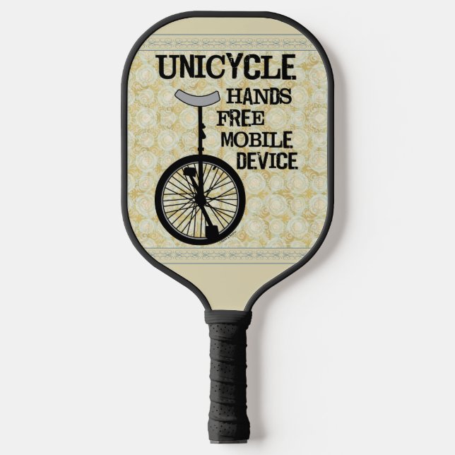 Mobile Device Bold Pickleball Paddle (Front)