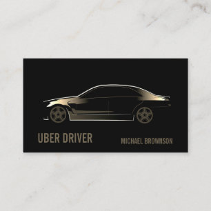 Mobile Driver Luxury Car Chauffeur Service Business Card