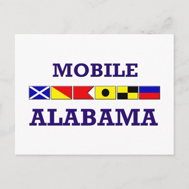 Mobile Flags Postcard (Front)