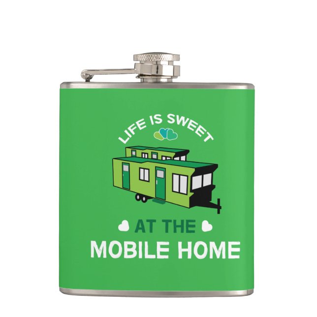 Mobile Homes | Static Caravans | New Home | Retire Hip Flask (Front)