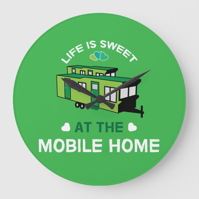 Mobile Homes | Static Caravans | New Home | Retire Large Clock (Front)