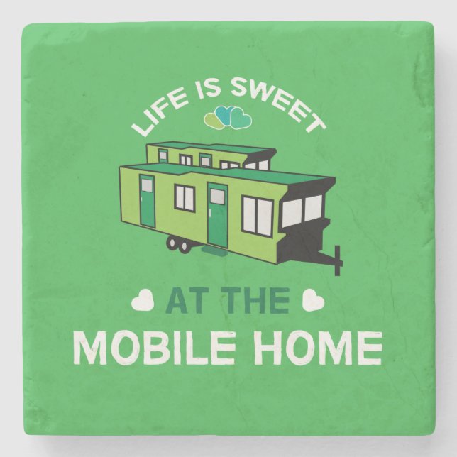 Mobile Homes | Static Caravans | New Home | Retire Stone Coaster (Front)