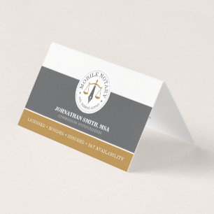 Mobile Legal Signing Agent Linen Grey Gold Folded