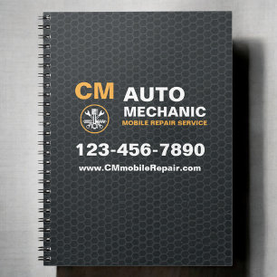 Mobile Mechanic Auto Car Repair Services Notebook