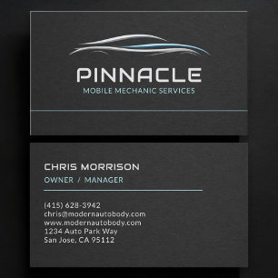 Mobile Mechanic Services Professional Business Card
