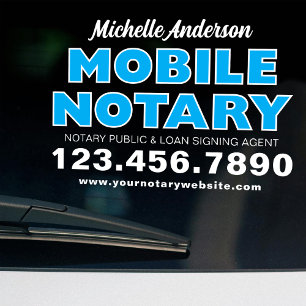 Mobile Notary Loan Signing Agent Blue Promotional