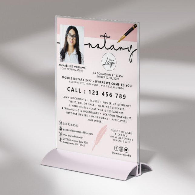 Mobile Notary Loan Signing Agent Photo Business Flyer (Creator Uploaded)