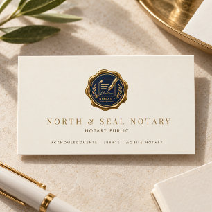 Mobile Notary Public Business Card
