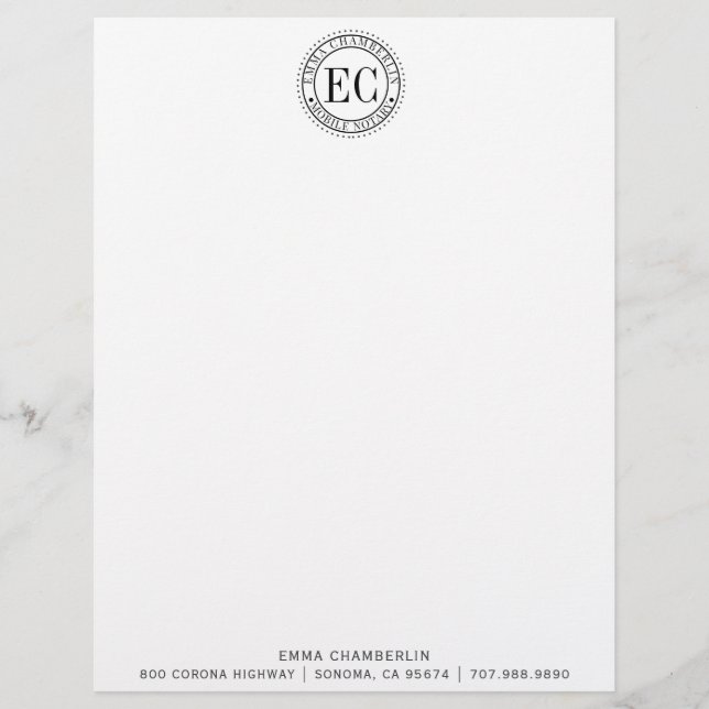 Mobile Notary Public  Letterhead (Front)