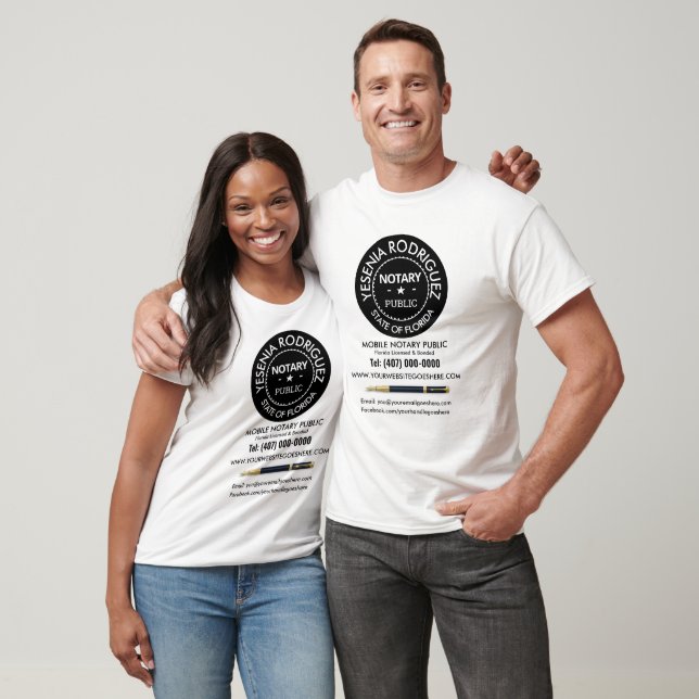 Mobile Notary Public Loan Signing Agent T-Shirt (Unisex)