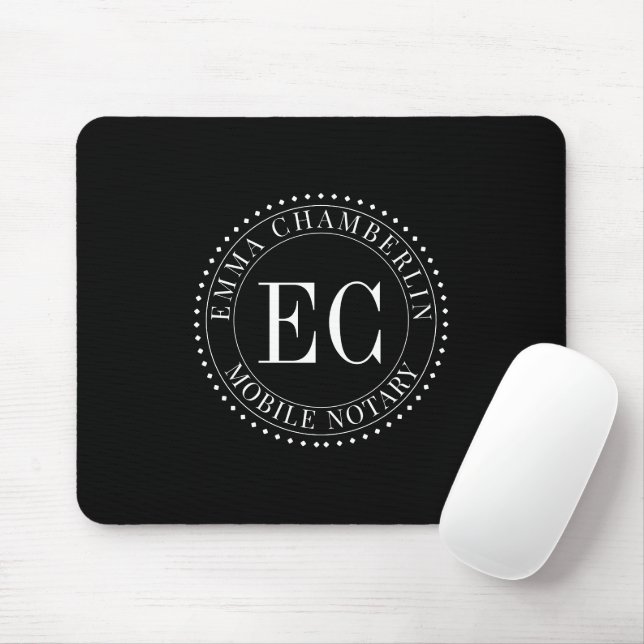 Mobile Notary Public Logo  Mouse Pad (With Mouse)