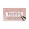 Mobile Notary Public Rose Gold Glitter Signature