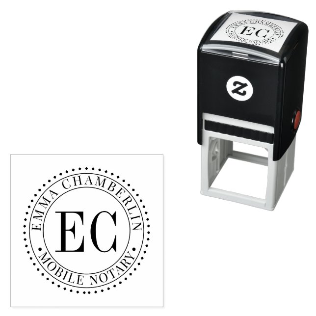 Mobile Notary Public Self-inking Stamp (In Situ)