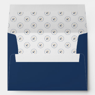 Mobile Notary Public Signing Agent Legal navy gold Envelope