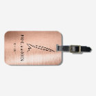 Mobile Notary Quill Rose Gold Brushed Metal