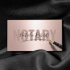 Mobile Notary Service Signature Modern Rose Gold