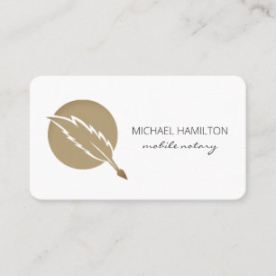 Mobile Notary Signing Agent Business Card