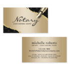 Mobile Notary Signing Agent Luxury Black & Gold 