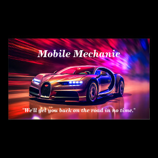 Mobile / Onsite Car Repair Business Card