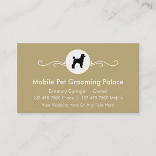 Mobile Pet Grooming Business Cards