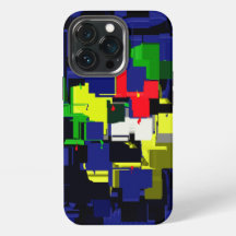 Mobile phone case with abstract design.
