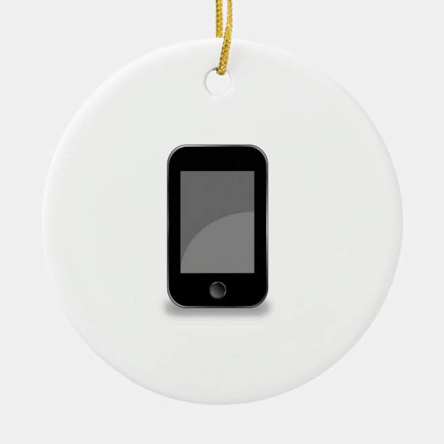 Mobile phone ceramic ornament (Front)