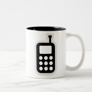 Mobile Phone Two-Tone Coffee Mug