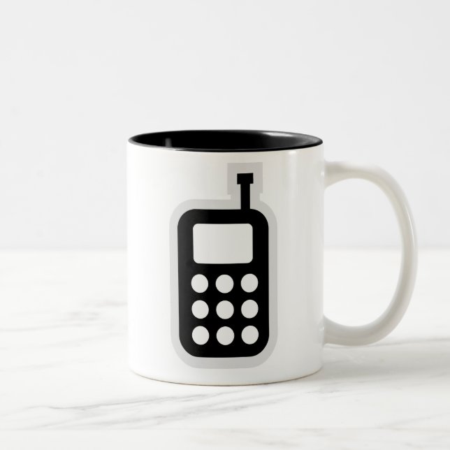Mobile Phone Two-Tone Coffee Mug (Right)
