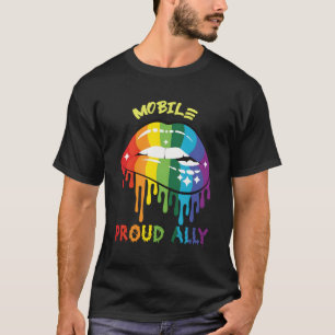 Mobile Proud Ally Lgbtq Alabama Pride Al Sayings T-Shirt