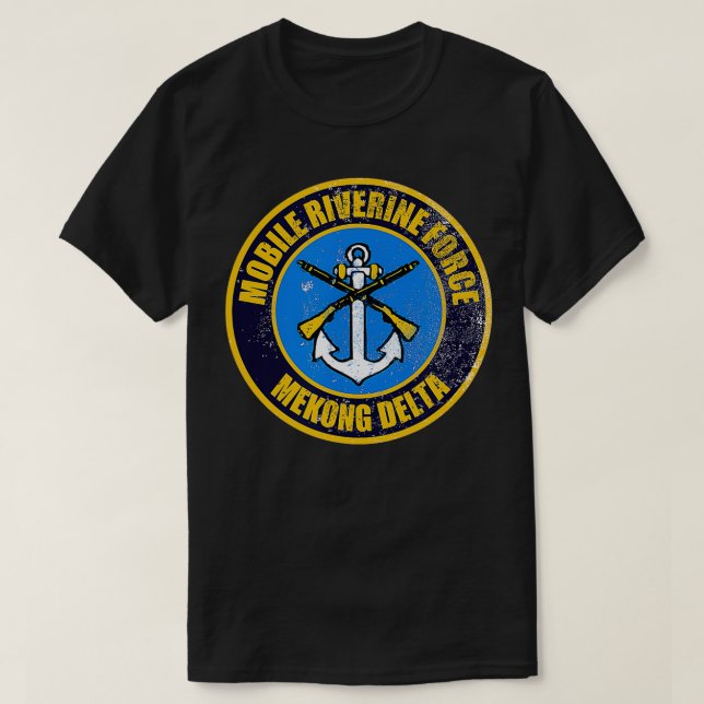 Mobile Riverine distressed  T-Shirt (Design Front)