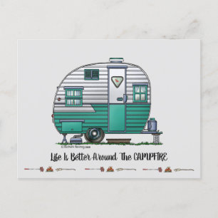 Mobile Scout Camper Postcard