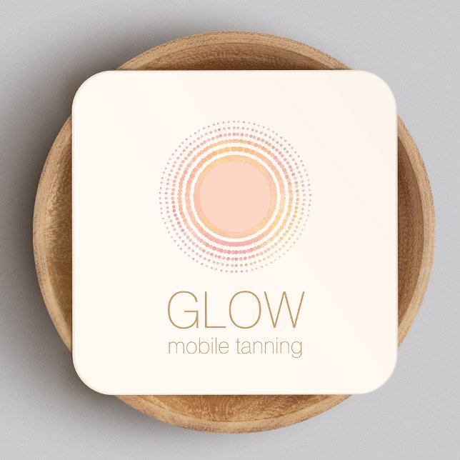 Mobile Spray Tan Business Sun Rays Card (Creator Uploaded)