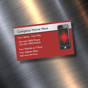 Mobile Technology Magnetic Business Card