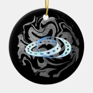 Mobius Strips Ceramic Ornament