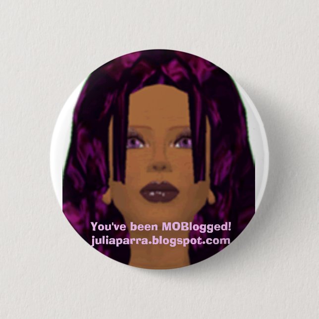 MOBlogged by Julz 6 Cm Round Badge (Front)